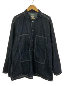 HOUSTON◆USA COTTON DENIM PULLOVER SHIRT/長袖シャツ/XXL/コットン/IDG/40696