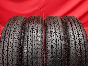 中古タイヤ 145/80R12 80/78N 4本セット ヨコハマ スーパー バン Y356 YOKOHAMA SUPERDIGGER VAN Y356 9.5分山★n12 商用車6PR エブリィ