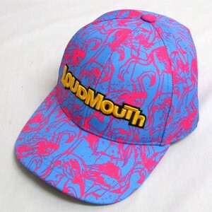 ラウドマウス キャップ(772-900-1)Flamingos Blueneon 340 送料無料 LoudMouth フリーサイズ ゴルフキャップ フラミンゴ ブルーネオン 総柄