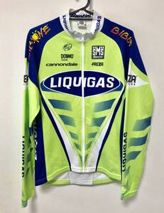 激レア Santini LIQUIGAS CANNONDALE リクイガス キャノンデール 長袖 サイクルジャージ サイズL イタリア製