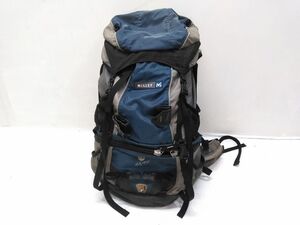 ♪MILLET ミレー M08807 登山リュック CA 65/75 バックパック リュックサック ブルー系 レインカバー付き 1120-42N @140♪