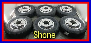 ■新品タイヤホイール■　Shone アルミホイール 16インチ 5.5J +115 5H 208 BRIDGESTONE W989 205/85R16 117/115N LT S 激安 送料無料 K407