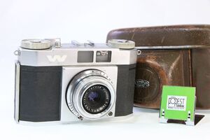 【同梱歓迎】実用■オリンパス OLYMPUS WIDE 3.5cm F3.5■シャッター全速完動■ケース付き■AN615