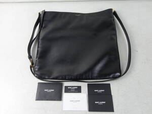 ● BX4 ★ 正規品サンローラン ユニセックス レザー無地 ショルダーバッグ ★ SAINT LAURENT 326508