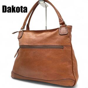 【美品】Dakota　 ダコタ レザー トートバック ワンショルダーバッグ　型押