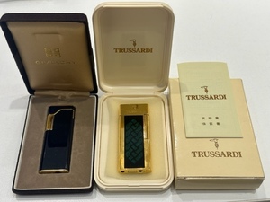 1円～ ライター ☆オススメ☆ セット GIVENCHY 7000 ジバンシー TRUSSARDI TR-7 トラサルディ 煙草 喫煙具 コレクション GOLD BLACK 未確認