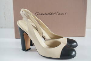 Gianvito rossi*36/23cm*パンプス/靴*ジャンヴィトロッシ*GL9195*バイカラー*箱付き*ドゥーズィエム クラス 