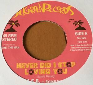 新品○Q.A.S.B. + RYUHEI THE MAN / Never Did I Stop Loving You　Soul Garden Records Alice Clark