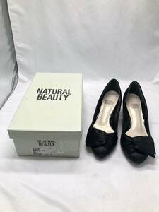 NATURAL BEAUTY ヒール パンプス ブラック 23.5㎝ レディース KN-TCF0