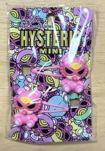 即決☆ヒスミニ☆正規品☆新品☆ヘアピン☆2個セット☆TEDDY☆ピンク☆ヒステリックミニ☆HYSTERIC MINI