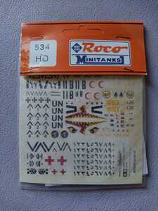 【ROCOロコ/MINITANKS】534 HO1/87 DESERT STORM DECAL SET FOR HO MILITARY VEHICLES