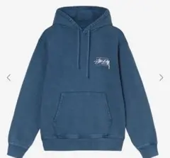 Stüssy フード付きパーカー 青　海外限定