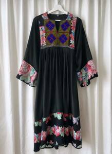 ヴィンテージ ** 1970s アフガンワンピース vintage afghan dress embroidery スペシャル ***