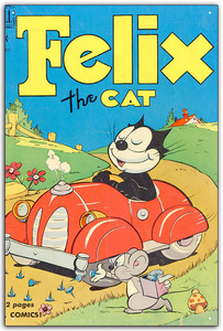 雑貨【Felix the Cat/フィリックス・ザ・キャット】ヴィンテージアニメ/ガレージサイン/メタルプレート/ブリキ看板レトロ/アンティーク風-2