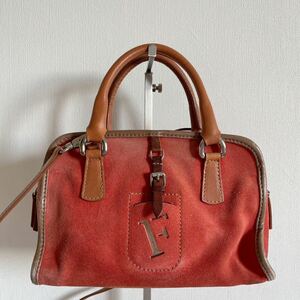 FURLA フルラ　ハンド&ショルダーバッグ 2way スエードレザー　斜め掛け　ハンドバッグ