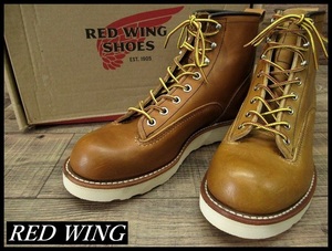 ◆ 未使用 訳有展示品 デッド 廃盤 USA製 RED WING レッドウィング 2904 11年製 6インチ レザー ラインマン ブーツ オロイジナル 25.5cm ②