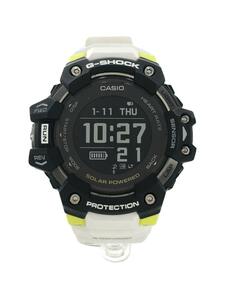 CASIO◆ソーラー腕時計_G-SHOCK/デジタル/ラバー/BLK/WHT/SS/GBD-H1000-1A7JR