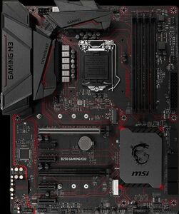 MSI B250 GAMING M3 LGA 1151 Intel B250 HDMI SATA 6Gb/s USB 3.1 ATX Motherboard