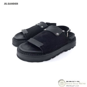 ジルサンダー （JIL SANDER） オープントゥ スリングバック サンダル J33WP0004 ブラック ＃42 メンズ（新品）