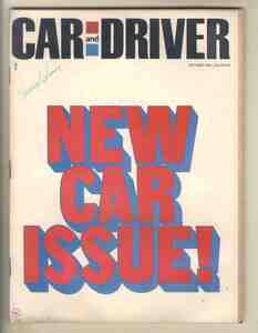 【c9252】68.10 CARandDRIVER／1969ニューカー特集、ビッザリーニGTアメリカ、ルノー16、アルファロメオ33クーペ、...