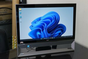 中古オールインワンパソコン NEC VS570/RSB-KS Windows11 COREi5 4GB 1TB 21.5inchワイド HD タッチパネル付 Bluetooth・カメラ内蔵