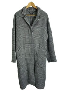 ALLSAINTS◆TEYA CHECK COAT/コート/S/アクリル/GRY/千鳥格子