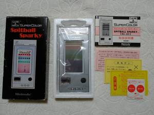 【美品】任天堂ゲームウォッチ　スピットボールスパーキー　箱説付　★Nintendo GAME&WATCH Spitball Sparky BU-201