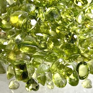 1円〜!!小粒!!◆天然ペリドットおまとめ125ct◆d 約25g 裸石 宝石 ルース ジュエリー jewelry peridot w4マ23