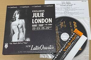 送料込 ジュリー・ロンドン - ライブ・アット・ニューラテンクォーター 紙ジャケットCD / Julie London - Live At New Latin Quarter