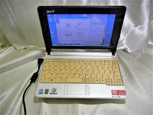 【部品取り】Acer Aspire one ZG5 Atom N270 1.60GHz メモリ-1GB HDD-160GB　XP 動作一部確認 ジャンク品