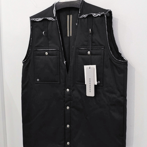 新品 定価178200円 リックオウエンス ダークシャドウ 21aw 中綿 ロング ジレ 黒 ブラック メンズ S M L RICK OWENS DRKSHDW ベスト 秋冬 FW