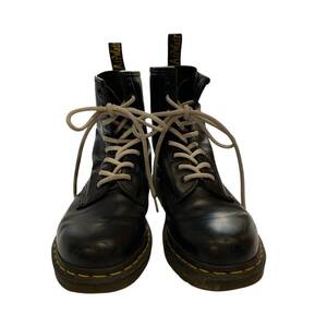 ◆中古品◆ドクターマーチン 8ホール 1460 ブーツ Dr.Martens UK5 ブラック 黒 レザー EU38 X77828NC