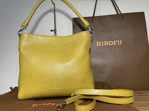 ●１８８００円即決・送料込み●　　★別売りストラップ付き★　HIROFU ヒロフ　２ＷＡＹ　レザーバッグ 