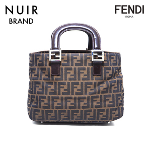 フェンディ FENDI ハンドバッグ ズッカ マンマ ブラウン