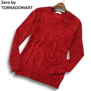 Zero by TORNADOMART トルネードマート 秋冬 モールヤーン★ Vネック ニット セーター Sz.M　メンズ　A4T12862_B#K