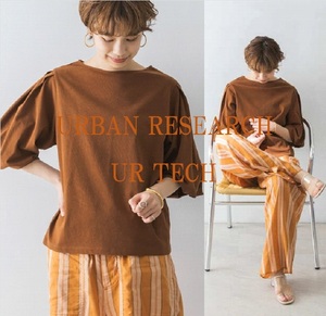 URBAN RESEARCH アーバンリサーチ 22SS UR TECH(UVカット)+抗菌機能付ボリュームスリーブカットソー 1枚で決まる 立体感のあるシルエット F