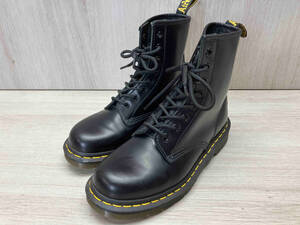 Dr.Martens/ドクターマーチン　10072 8ホールレースアップブーツ　ショートブーツ　スムースレザー　イエローステッチ　ヒールループ　UK4