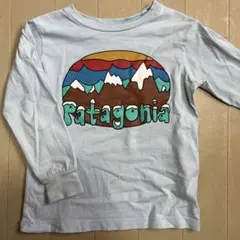 Patagonia 2T 長袖Tシャツ 山デザイン　90