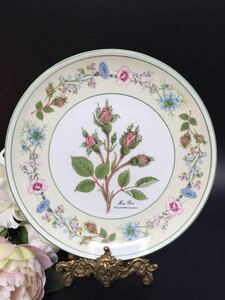 英国ヴィンテージ ◆ エインズレイ 「モスローズ」 プレート 絵皿 飾り皿