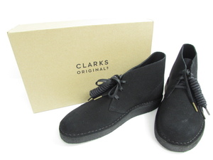 clarks クラークス ORIGINALS DESERT COAL SHORT BOOTS ”BLACK SUEDE SIZE:UK9.5 ブーツ 靴 ▼SH6176