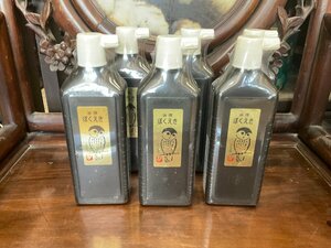 ＜聴雲＞ 墨汁 新品 油煙 ぼくえき ふくろう 450ml 6本セット 書道 習字 墨 書画 Y1-265