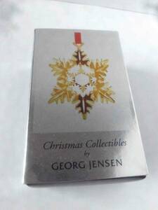 ★未使用　ジョージジェンセン　2011　オーナメント　クリスマス　雪　雪の結晶　Georg Jensen 　デンマーク　北欧　箱付き★★