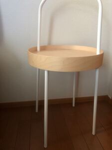 定価3999円★イケア★IKEA★ブールヴィーク★テーブル 収納★ホワイト 白 サイドテーブル 