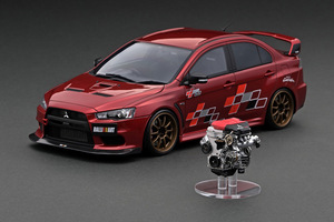 IG 1/18 Mitsubishi Lancer Evolution X (CZ4A) Red Metallic With Engine IG3211 新品・未開封品 三菱 ランサーエボリューションⅩ 4B11