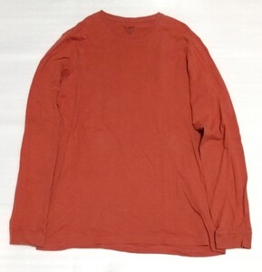 ☆L.L.Bean LサイズTALL 長袖Tシャツ 薄紅色TEEアウトドアCOTTONウェアSLIGHTLY FITTEDブランド ティー エルエルビーン インターナショナル