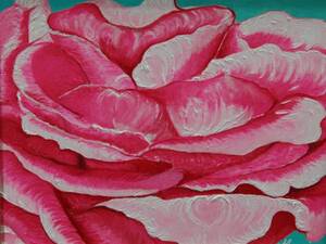 ≪国美協≫、佐藤めみ、『薔薇・ばら』、油彩画、F6号：40,9×31,8cm、油絵一点物、新品高級油彩額付、直筆サイン・真作保証付