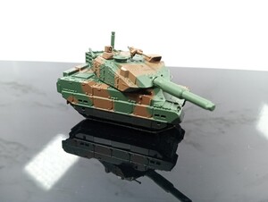 10式戦車（2色迷彩) 海洋堂 カプセルQミュージアムワールドタンクデフォルメ5 陸上自衛隊編vol.2 ルース/現状品