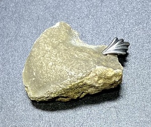 ☆薄利堂☆北投石原石ペンダントトップ☆12.3g☆測定確認済☆銀金具☆再入荷