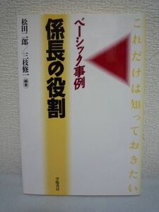 係長の役割 ベーシック事例 ★ 松田二郎 三枝修一 ◆ 係員の指導 人事 コミュニケーション リーダーシップ 動機づけ 進行管理 上司の補佐