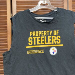 1スタ 再落無し APYQ 黒 チーム Tシャツ アメフト スチーラーズ STEELERS 90s 00s ビンテージ アメリカ 古着 卸 仕入れ